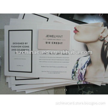 Paper Card Holder Booklet Printing for PVC Cards